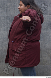 Upper Body Woman White Casual Overweight Street photo references